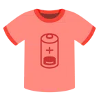 t-shirt + batteria scarica