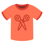 t-shirt + forbici