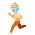 scarpa sportiva + cupcake