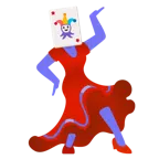 Stöckelschuh + Jokerkarte