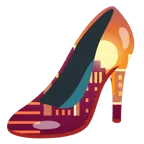 Stöckelschuh + Sonnenuntergang in der Stadt