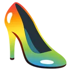 Stöckelschuh + Regenbogen