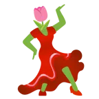 Stöckelschuh + Tulpe