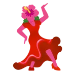 Stöckelschuh + Hibiskus