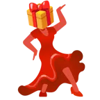 Stöckelschuh + Geschenk
