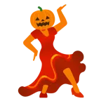 Stöckelschuh + Halloweenkürbis