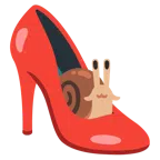 Stöckelschuh + Schnecke