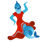 Stöckelschuh + Fisch