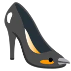 Stöckelschuh + Pinguin