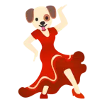 Stöckelschuh + Hundegesicht