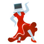 Stöckelschuh + Laptop
