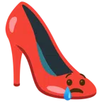 Stöckelschuh + weinendes Gesicht