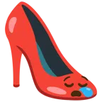 Stöckelschuh + schläfriges Gesicht