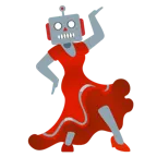 Stöckelschuh + Roboter
