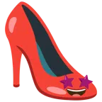 Stöckelschuh + überwältigt