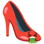 Stöckelschuh + kotzendes Gesicht