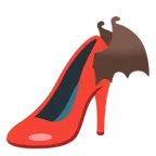 Stöckelschuh + Fledermaus