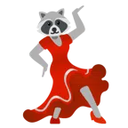Stöckelschuh + Waschbär