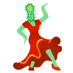 Stöckelschuh + Mikrobe