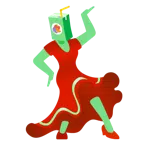 Stöckelschuh + Trinkpäckchen