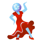 Stöckelschuh + Discokugel