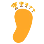 impronta di piedi + coppa