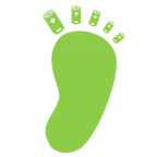 impronta di piedi + batteria