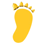 impronta di piedi + campana