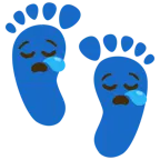 impronta di piedi + faccina assonnata