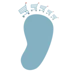 impronta di piedi + carrello