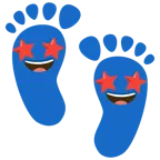 impronta di piedi + colpo di fulmine