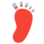 impronta di piedi + batteria scarica