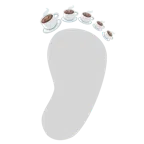 impronta di piedi + bevanda calda