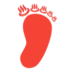 impronta di piedi + sorgenti termali