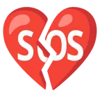 cuore infranto + pulsante SOS