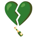cuore infranto + bottiglia stappata