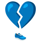 cuore infranto + scarpa sportiva