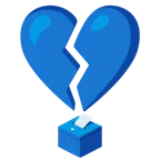 cuore infranto + urna elettorale con scheda
