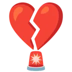 cuore infranto + lampeggiante