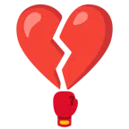 cuore infranto + guantone da pugilato