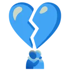 cuore infranto + persone che si abbracciano
