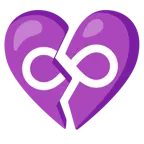 cuore infranto + simbolo dell’infinito