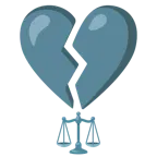 cuore infranto + bilancia a doppio piatto