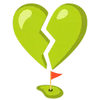 cuore infranto + bandiera in buca