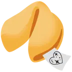 cuore che luccica + biscotto della fortuna