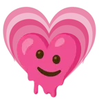 cuore che cresce + faccina che si scioglie