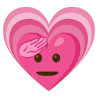 cuore che cresce + faccina che fa il saluto