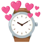 cuore con freccia + orologio