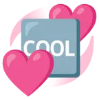 cuori che girano + pulsante COOL