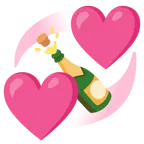 cuori che girano + bottiglia stappata